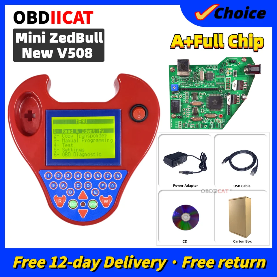 OBDIICAT NOVÝ Super MINI SMART ZEDbull KEY Programátor V805 SMART MINI ZEDBULL Transponder SMART ZED BULL s najnižšou cenou