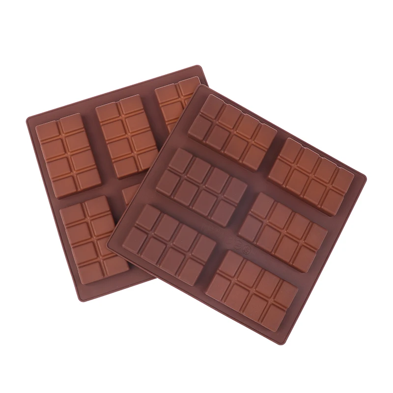 Obdĺžnikový silikónový pleseň DIY čokoládové cukrovinky rozbitie bielkoviny Engery Engery Fold vosk vosk tavenina bomba bomba Snack kuchyn