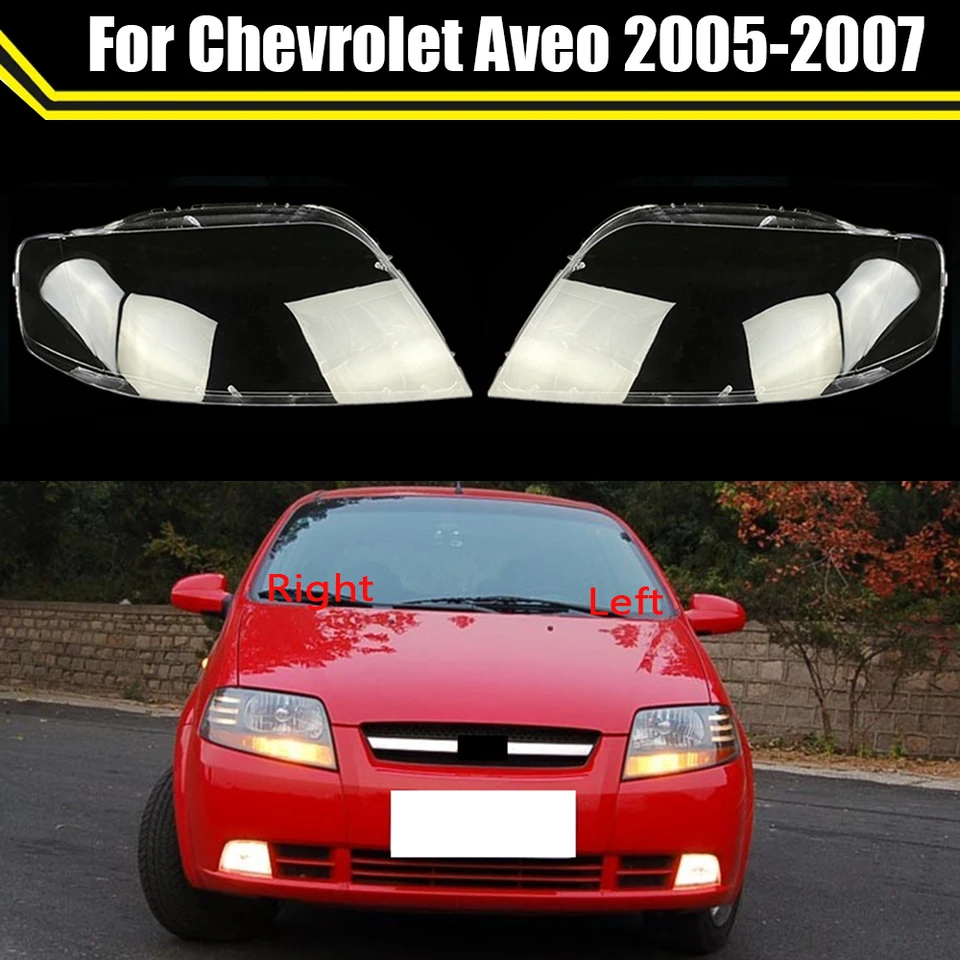 Objektív obalu automobilu Clear Shell predný svetlomet priehľadný lampa s automatickým svetlom pre Chevrolet Aveo 2005 2006 2007
