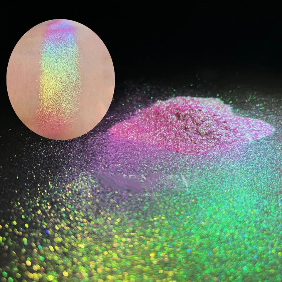 Objemové dúhové dúhové cukrovinky Multichrome Eyeshadow Loose Pigment