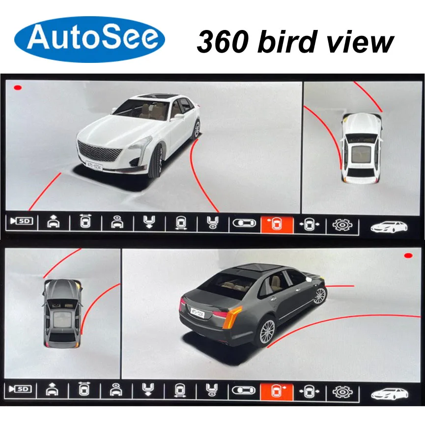 Oblek originálny monitor 2017 pre Cadillac ATS 360 ° Camera