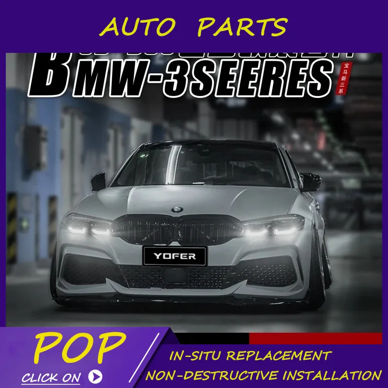 Oblek pre novú sériu BMW 3-série G20 21 /28 Originálny veľký predný bar zadný zadný pery bočné sukne Automatické súpravy Body Automatické súpravy