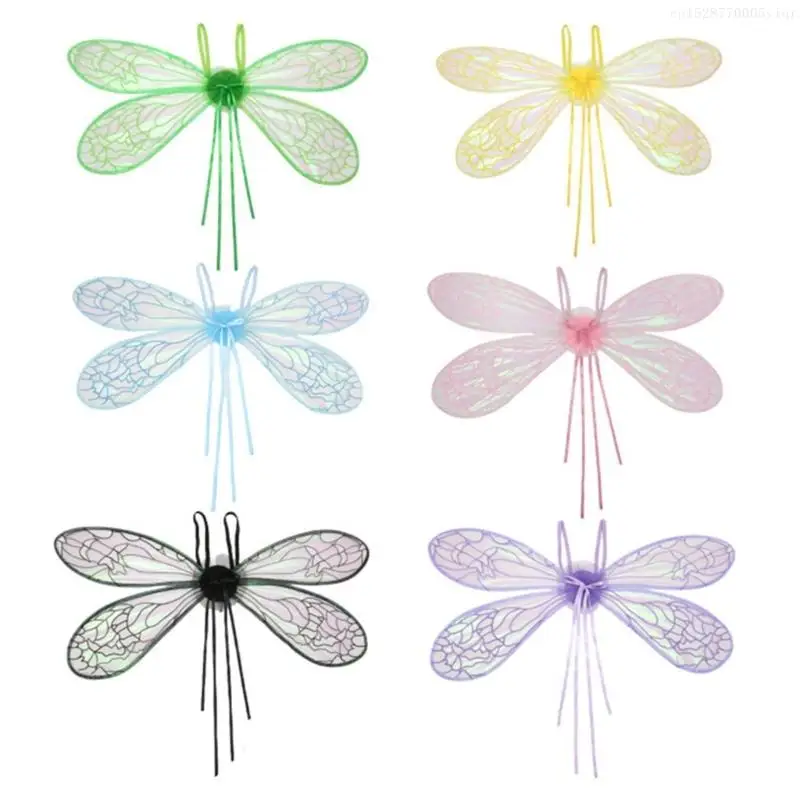 Oblečenie Cicada Wing Light Up Dragonflies Wing Halloween kostým krídla Led Elfov krídlo princezná krídlo pre ženy dievčat dospievajúci F0S4