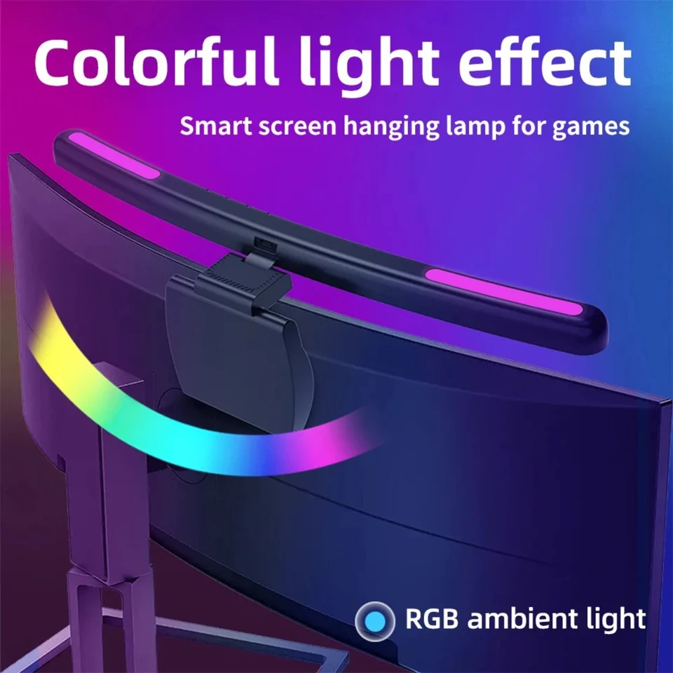 Obohacte svoje herné a pracovné skúsenosti s technológiou starostlivosti o oči RGB podsvietenia LED svetla LAMP - Zdvihnite svoj pracovný priestor pomocou LAP