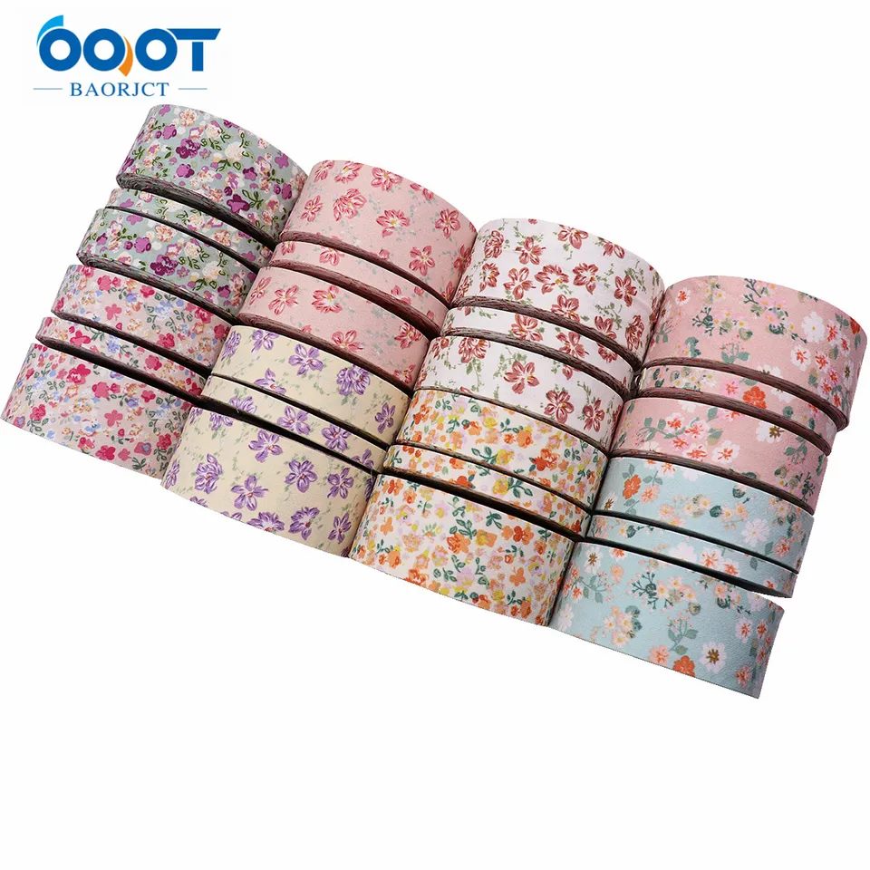 Obojstranná kvetina zahustená handrová stuha 5yardov M-21820-1473 38 mm remeselníkov