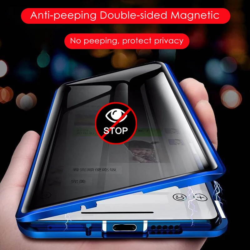 Obojstranné puzdro na sklenené sklo pre Honor Magic7 3 5 6 Pro 4 Lite 5G Anti Peeping Spy Ochrana ochrany osobných údajov Úplné prípady