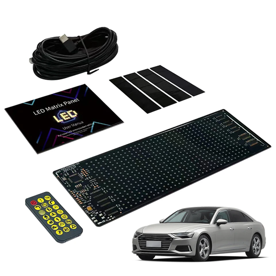 Obrazovka Displej LED App Control LED Super Bright LED Matrix Pixel Panel Panel IP65 Vodotesná flexibilná LED autá Sign pre reštauráciu automobil