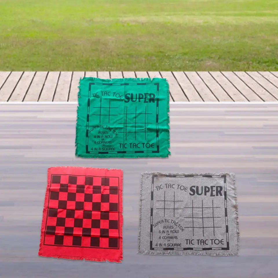 Obrovské kontrolné dosky Set 3 in 1 Hra chránková hra Mat Tic Tac Toe Game