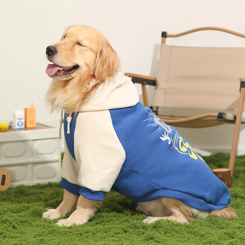 Obručové psie oblečenie pád a zimné modely Labrador Dogs Border Collie Pet Clothing Spring a veľké psie sveter zima