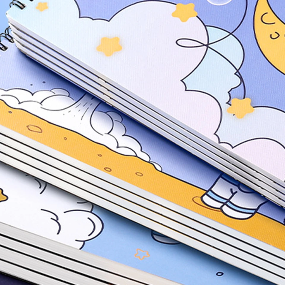 Obrázková kniha s nálepkami roztomilý karikatúra detská obrázková kniha a4 materská škola kresba knihy Art Sketch Book