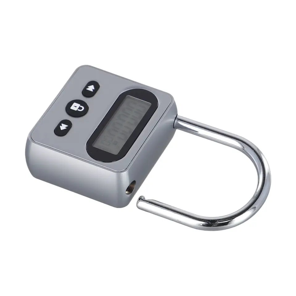 Obsah balíka LCD displej elektronického časového podsvietenia Body visiaci zámok pacientov prepnite časovač zámok USB nabíjateľný
