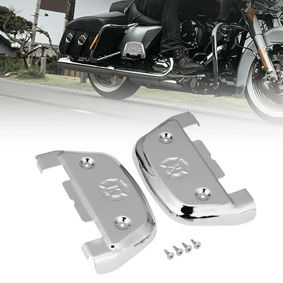 Obyvacia plošná plošina poťahuje kryty podlahovej dosky v tvare D pre Electra Glide Street Glide Road Glide Ultra Limited Softail Chrome