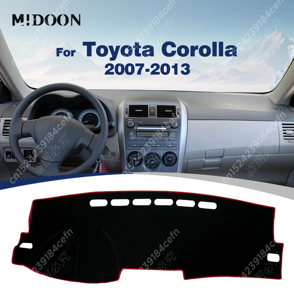 Obálka na palubný panel automobilov pre Toyota Corolla 2007 2008 2009 2010 2012 2012 2013 Dash Mat Sun Shade Anti-UV Carpets Carpets