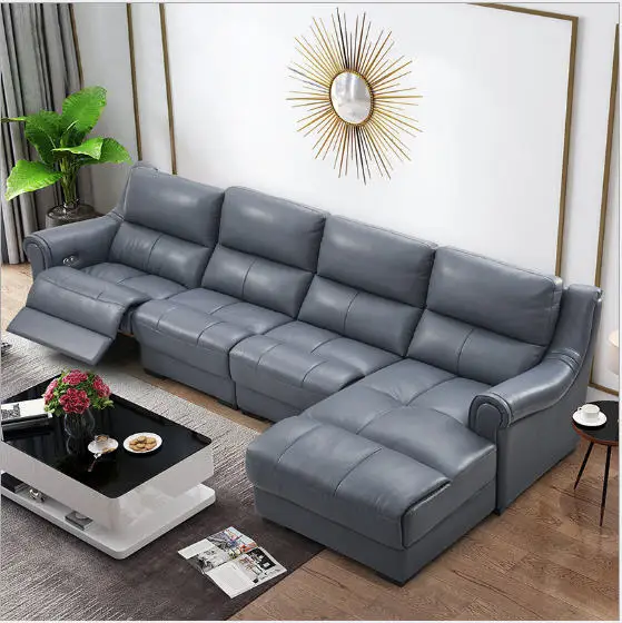 Obývacia izba pohovka set l rohová pohovka kreslo elektrické gauč Originálne kožené sekčné pohovky l Mules de sala moveis para casa