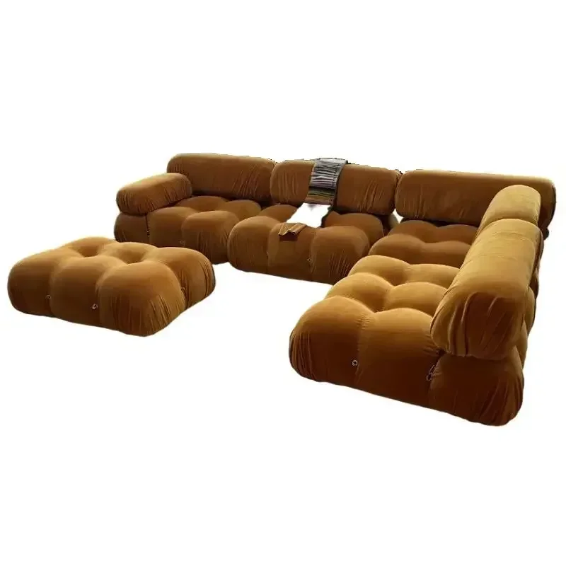 Obývacia izba Sektorová sekcia Boucle pohovky na pohovku gauč Modern Mario Bellini pohovka set modulárna pohovka