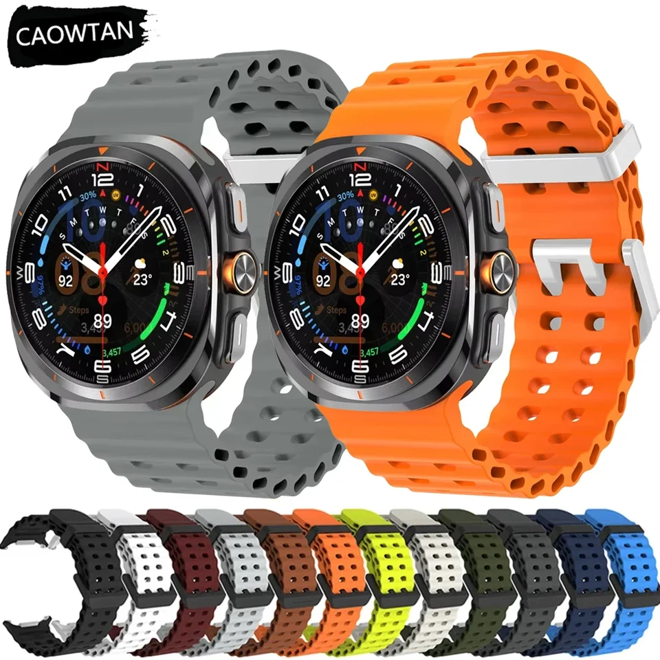 Ocean Band pre Samsung Galaxy Watch Ultra 47mm Sports Silikone Strap Ratcelet pre Samsung Galaxy Ultra WatchBand Accessories