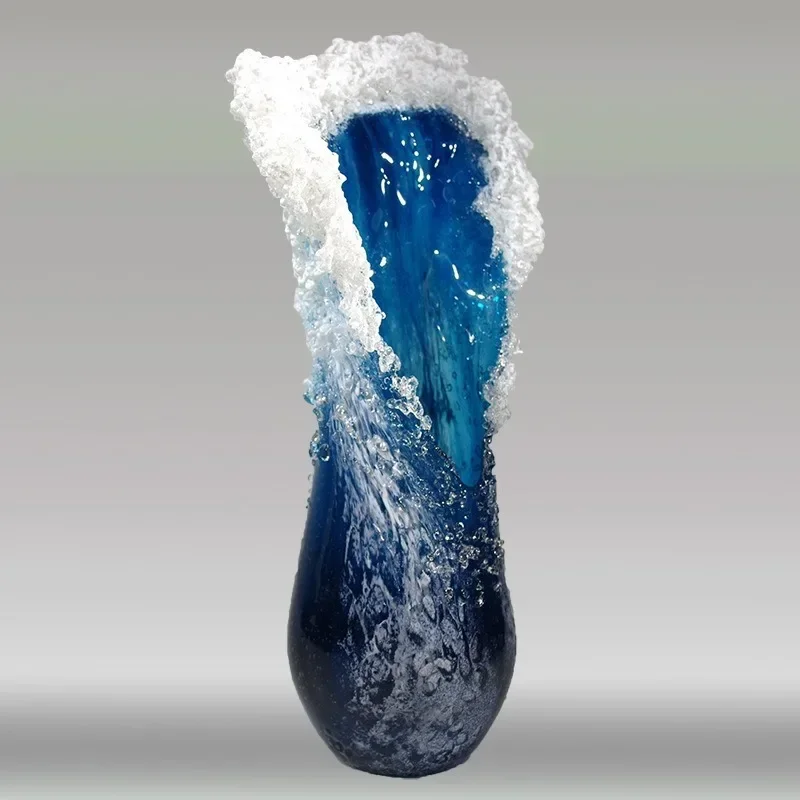 Ocean Series Blue Domov Desto Decor Ocean Wave Resin Váza Crafty Ocean Wave Váza Výzdoba pre domáci Valentín Veľkonočné darčeky