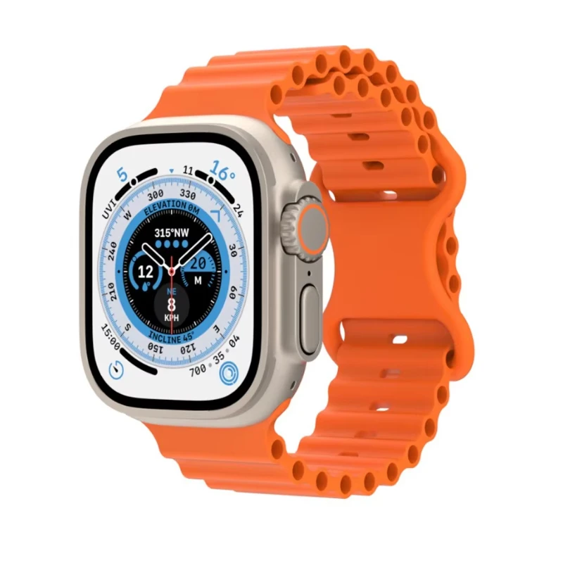 Oceánsky remienok pre Apple Watch Ultra 1. 2. generácia 49 mm Silikón Originálny