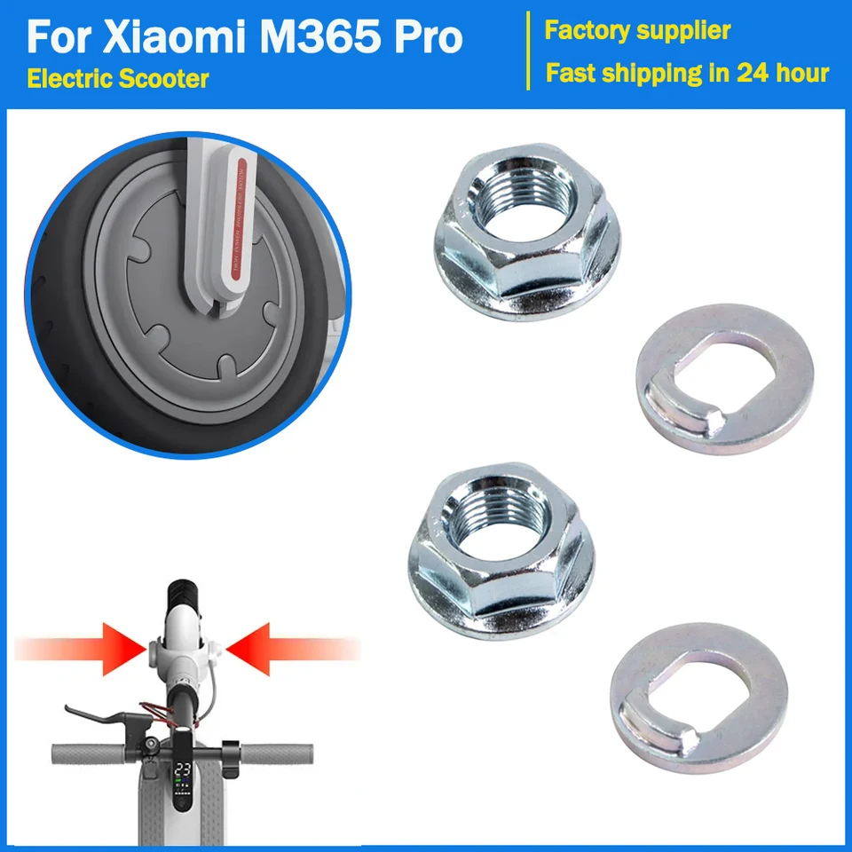 Oceľové matice s predným motorovým koliesko pre Xiaomi Mijia M365 Pro Electric Secootter Sure Dest Kicksooter Výmena príslušenstva