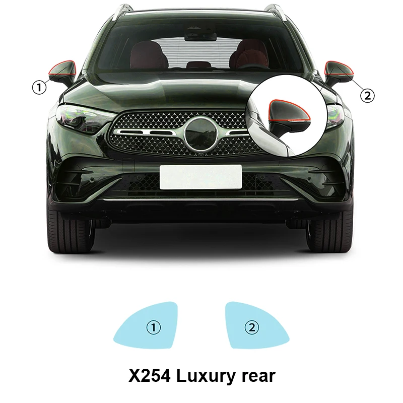 Ochrana farieb TPU pre ochranu farby pre Mercedes-Benz GLC X254 Luxusná základňa X254 2023 2024 Film Clear Bra PPF Oukálny súprava