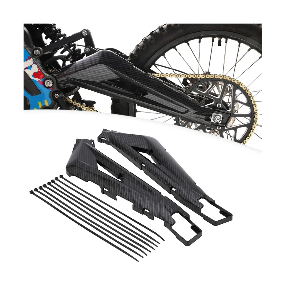 Ochranca swingram, chránič bicyklových bicyklov pre nečistoty pre elektrické bicykle Surron Svetel Sur Ron X/S - Imitácia uhlíkových vlákien