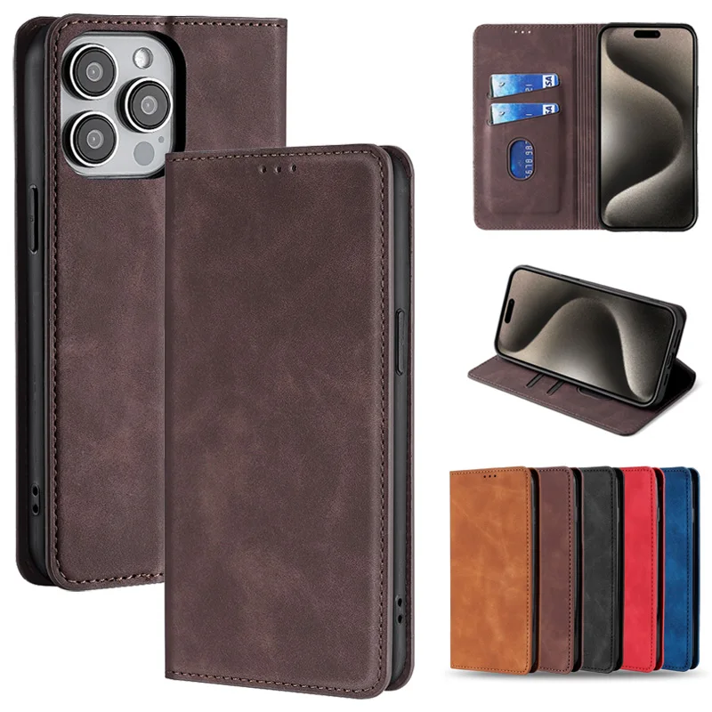 Ochranná kožená kniha Flip Cover Funda Puys pre Xiaomi Redmi Note 4 4x 5a 6 7 8 2021 8t 9t 9t 9s 13 13R Prime Prime Max 4G 5G 5G