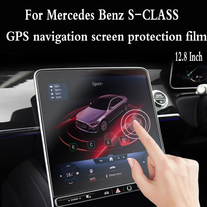 Ochranná obrazovka s temperovaným skleneným chránením pre Mercedes Benz S trieda W223 2021 12,8 palca navigáciu automobilu