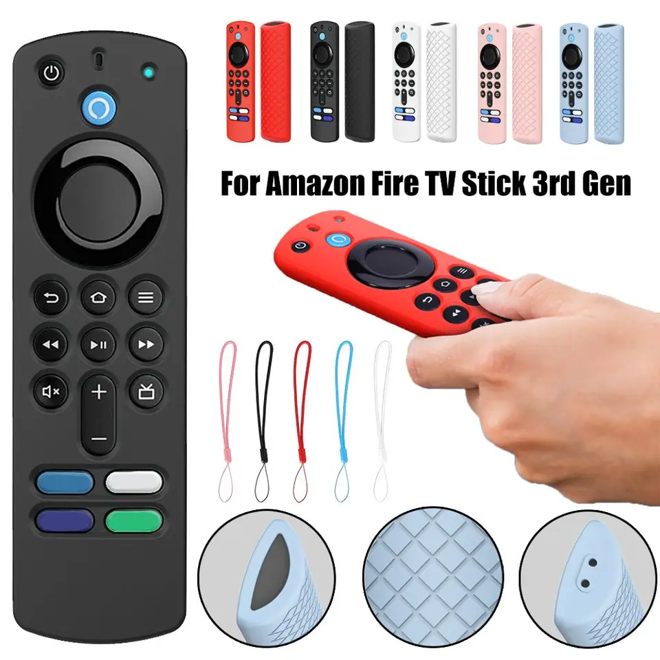 Ochranné puzdro na diaľkové ovládanie pre Amazon Fire TV Stick 3. Gen Shockproof Dustoder Dramow Cover Cover