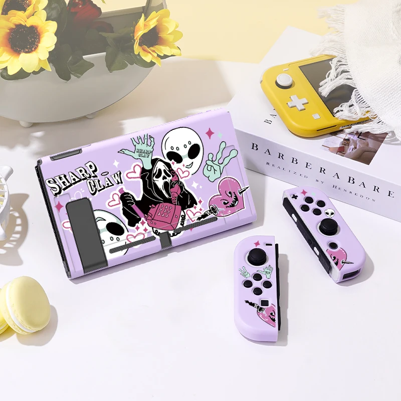 Ochranné puzdro nebezpečného momentu pre Switch OLED, Soft TPU Slim Cover pre Nintendo Switch Console, NS Game Accessorie