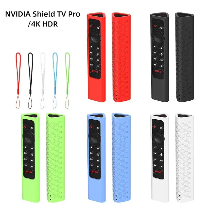 Ochranné puzdro pre NVIDIA Shield TV Pro 4K HDR diaľkové ovládanie pokrýva silikónový vodotesný prachový prach s domácnosťou na šnúrke