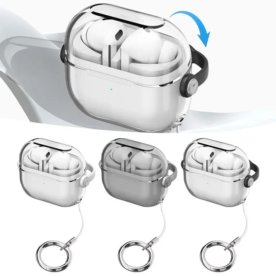 Ochranné puzdro pre slúchadlá pre Samsung Galaxy Buds 3 Pro Multifunkčné galaxie Buds 3 puzdro na uši s šnúrkou a stojanom na telefón