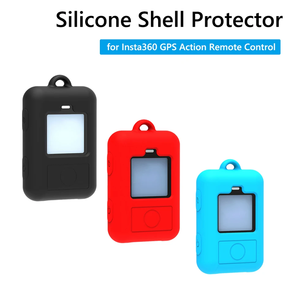 Ochranné puzdro Silikone Shell Protector Prafp-odolný puzdro proti Fall Scratch Proof Accessories pre diaľkové ovládanie akcie GPS Insta360 GPS