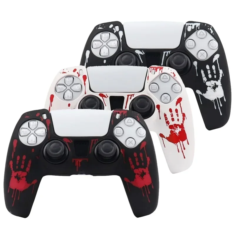 Ochranné silikónové prípady mäkkého riadenia pre PS5 Ovládač pokožky pokožky GamePad Joystick Games Apsple Apndes Apndes
