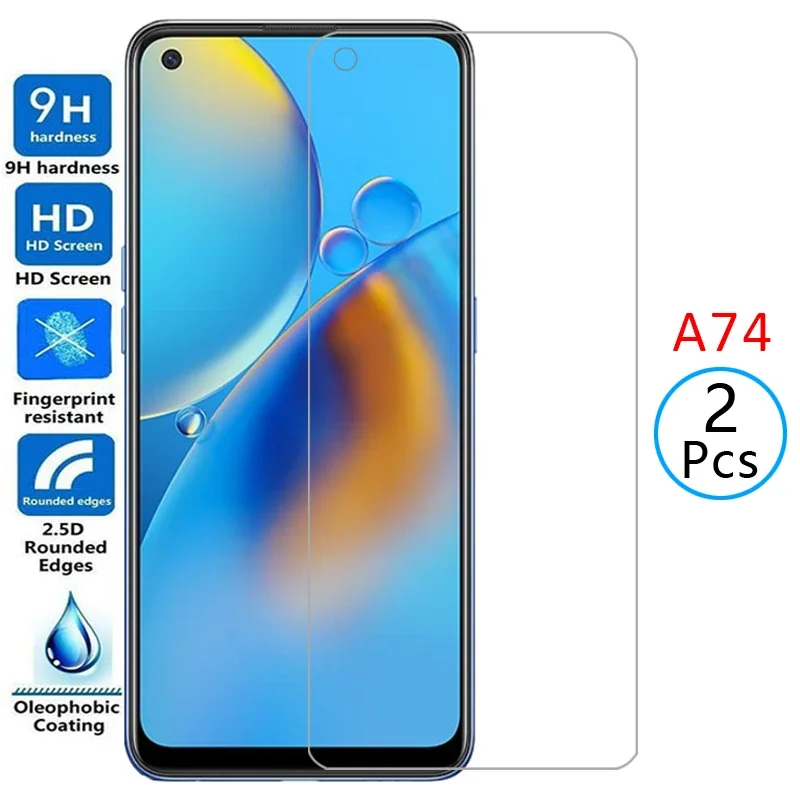 Ochranné sklo pre OPPO A74 Ochranca obrazovky Temblované GLAS na OPO OPP 74 74A 5G OPPOA74 OPOA74 6.43
