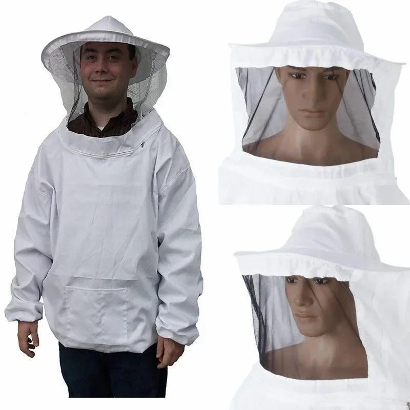 Ochranné včelárske bunda závoj závoj Smock Equipment včelárske klobúky rukávové obleky apikultúra Materiel včelárstvo Vekonitérové ​​bundy