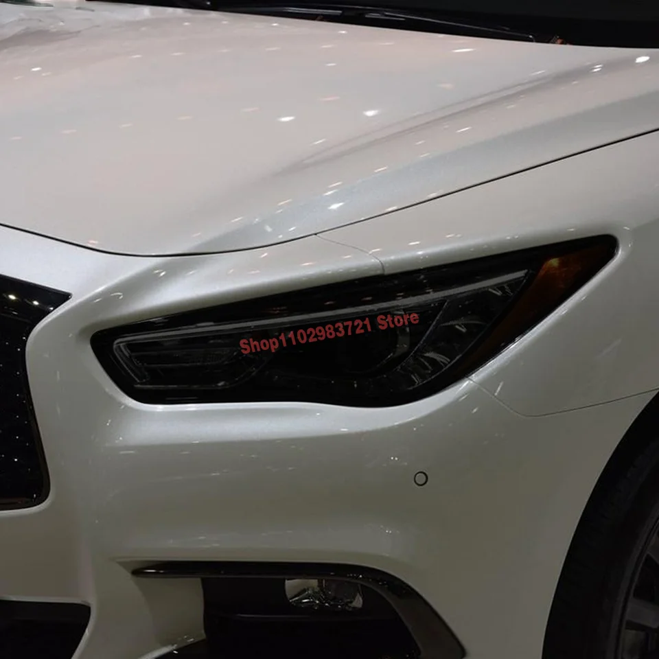 Ochranný film s svetlometom automobilov Trestémová čierna nálepka TPU pre Infiniti Q60 Q70 QX60 QX30 QX50 QX80 Q50 Príslušenstvo