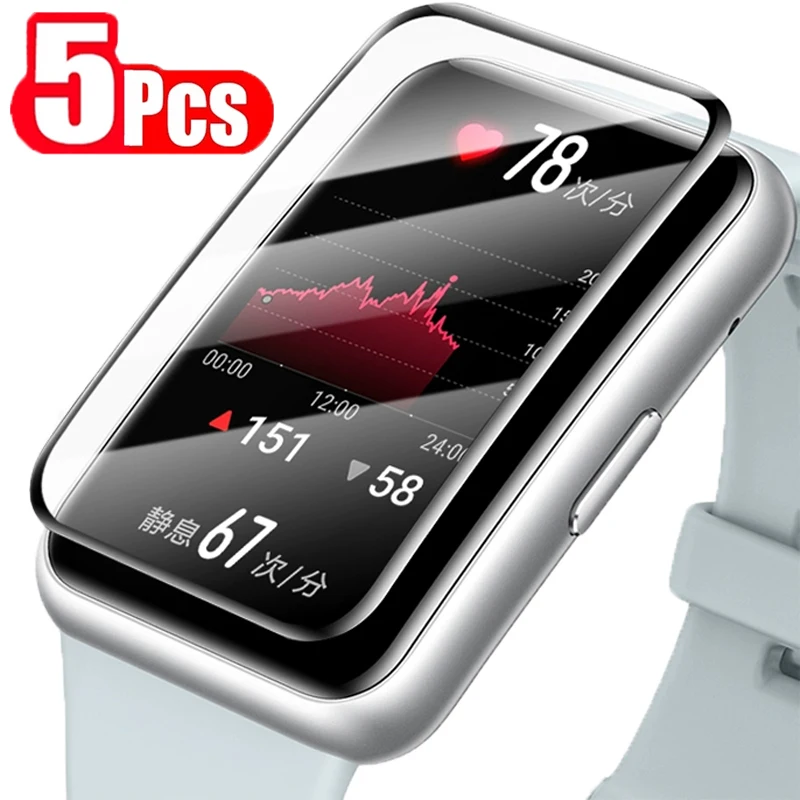 Ochranný film Soft Glass for Huawei Band 8 7 6 Pro Smartwatch Full Cover Screen Protector Film pre Honor Band 7 6 Cover Strap