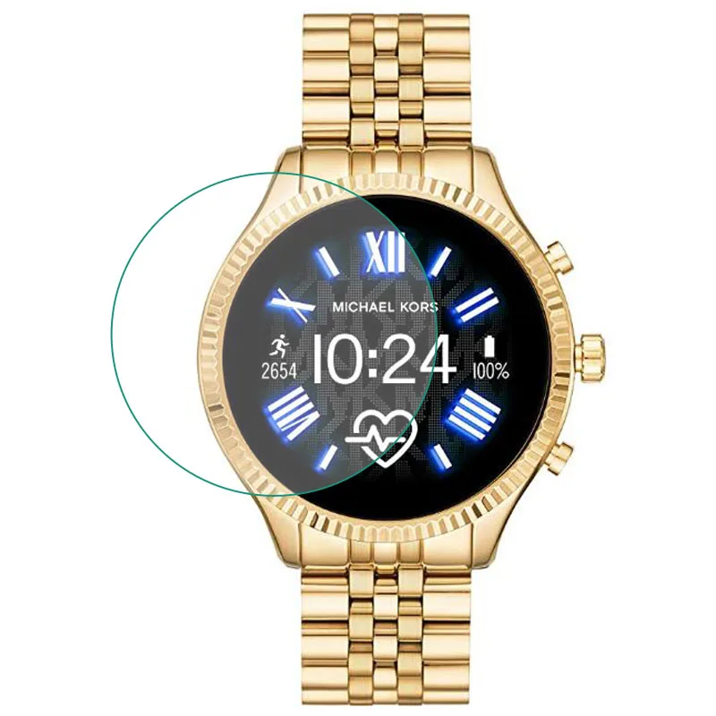 Ochranný film Tempered Glass pre Michael Kors Access Gen 5 Lexington Smartwatch Screol Chránič Cover Cover Cover Watch Protection