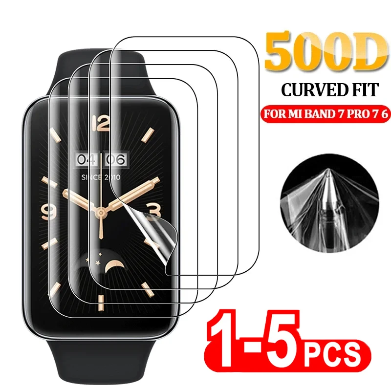 Ochranný film TPU Hydrogel pre Xiaomi Mi Band 8 7 Pro Full Cover Soft Screen Screen Protector pre Xiaomi Band 8 7 6 5 4 3 Príslušenstvo