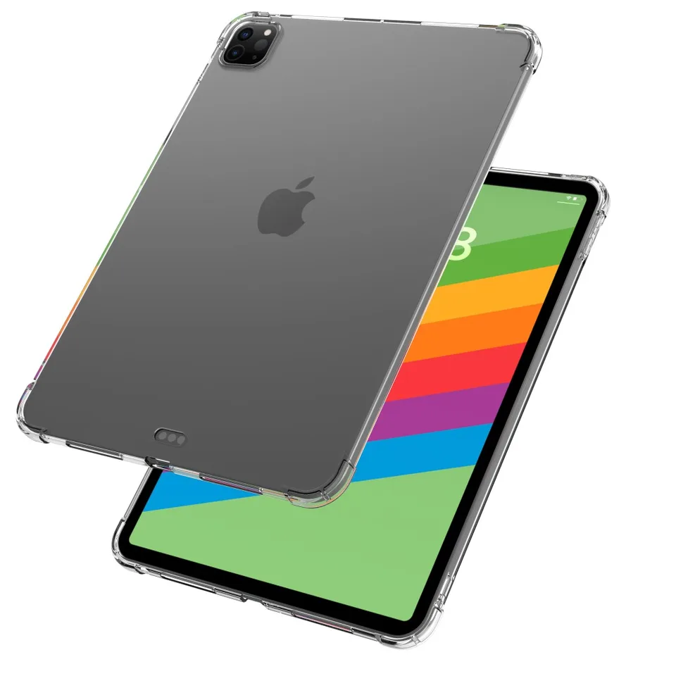 Ochranný prípad pre iPad Air13 Pro11 2024 Transparentný silikónový kryt pre iPad Air 11inch 6 6. 5. 7. 7. Gen Fundas Shockoo nepotrodený