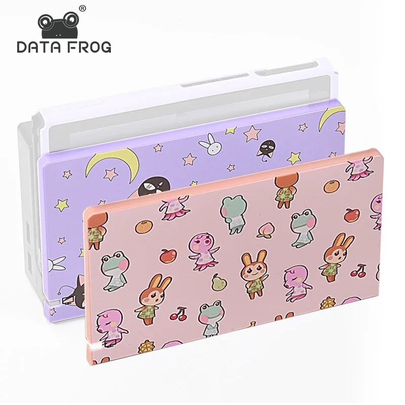 Ochranný prípad pre karikatúru údajov pre Nintendo Switch Non-Slip Anti-Fingerprints Cute Case pre Nintendo Switch TV Dock
