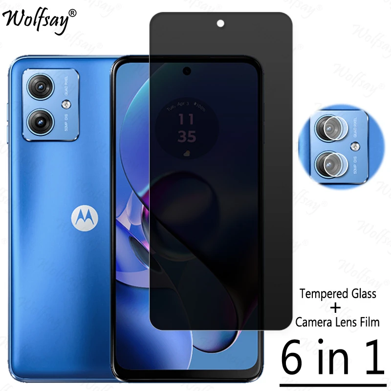 Ochranta obrazovky ochrany osobných údajov pre Motorola Moto G64 5G Anti-Spy Templeted Glass Moto G64 G84 G54 G14 sklo fotoaparátu pre sklo Moto G64