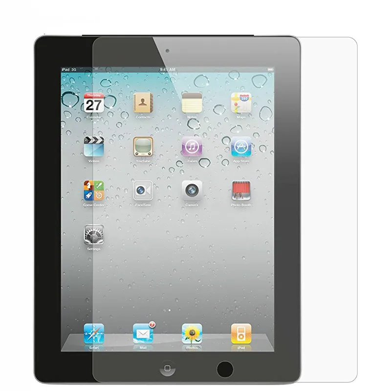 Ochranta obrazovky pre obrazovku Tempered Glass Film pre iPad 2 3 4 Ochranný sklenený film A1395 A1396 A1397 A1403 A1416 A1430 A1458 A1459 A1460