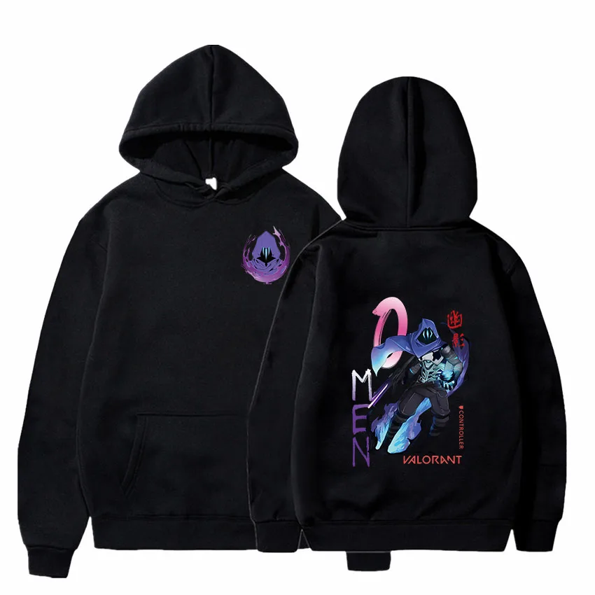 Odev na valoráciu Omen Omen Cool Graphic tlatená s kapucňou Men Ženy Príležitostné voľné mikiny americký štýl mikina unisex pullov