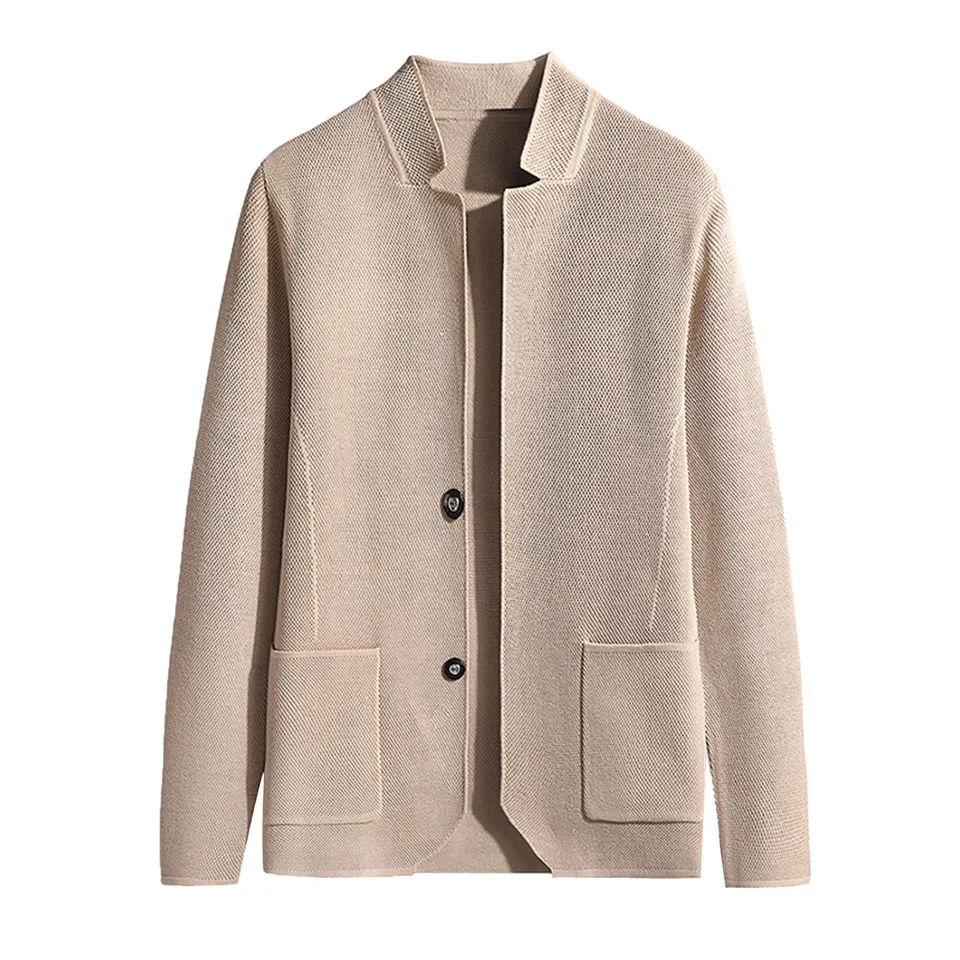 Odevy pánske jesenné voľný čas móda Módna pevná pripevnená vrecká tenký plášť blúzka Coat Cardigan blúzka Plaid Cardigan Men ropa hombre