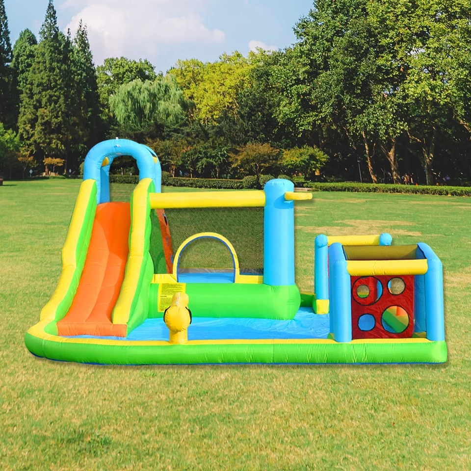 Odolná environmentálna radosť celý vek vnútorný vonkajší Oxford posúva nafukovací odrazový dom nafukovací skákací trampolíny kombo hrad