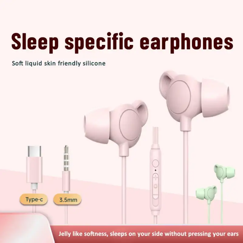 Odolné anti hlukové slúchadlá v uši spánkových slúchadlá 15,00 g spánkových telefónov Dĺžka linky 1,2 m káblové headset