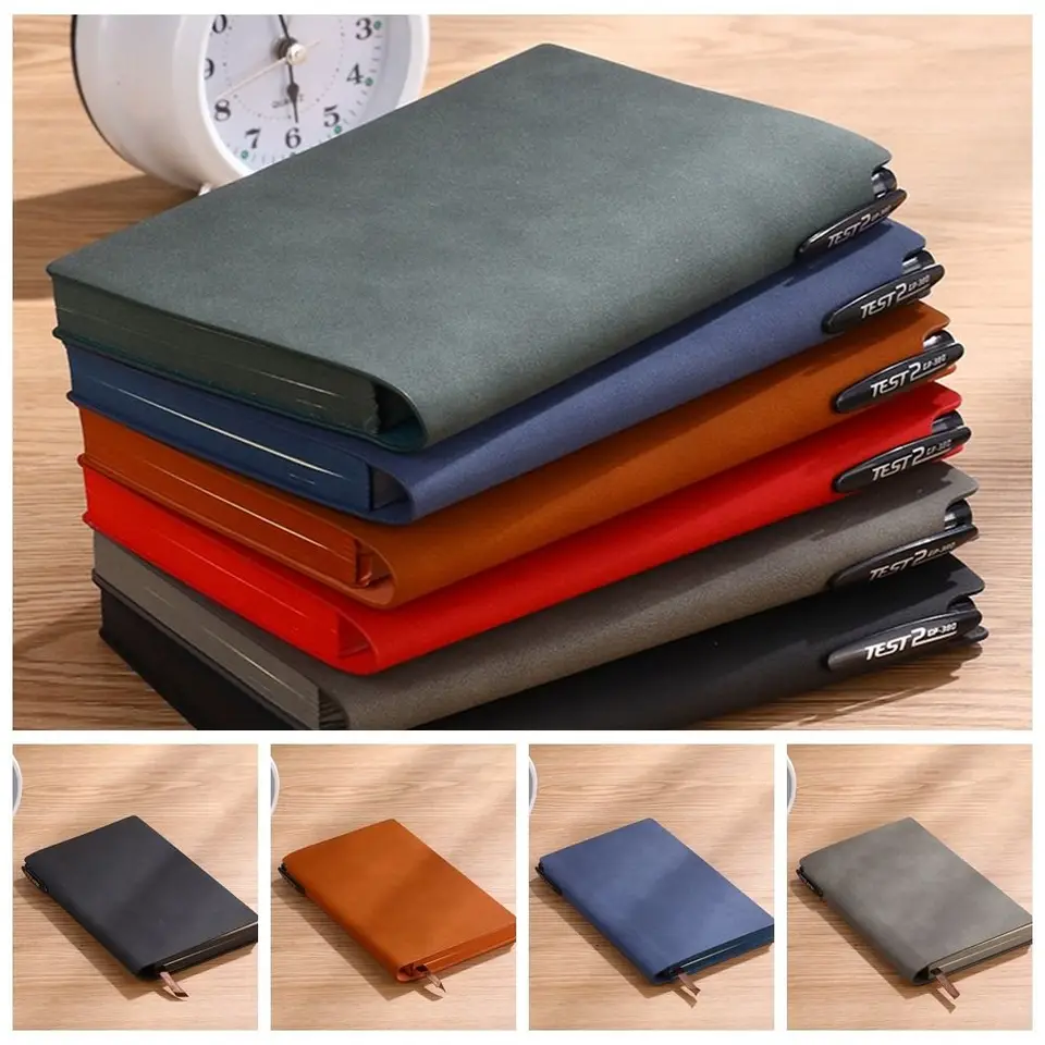 Odolný Soft A6 Notebook Retro Fashions Kožená denník Zhrubnutý vreckový notebook Student
