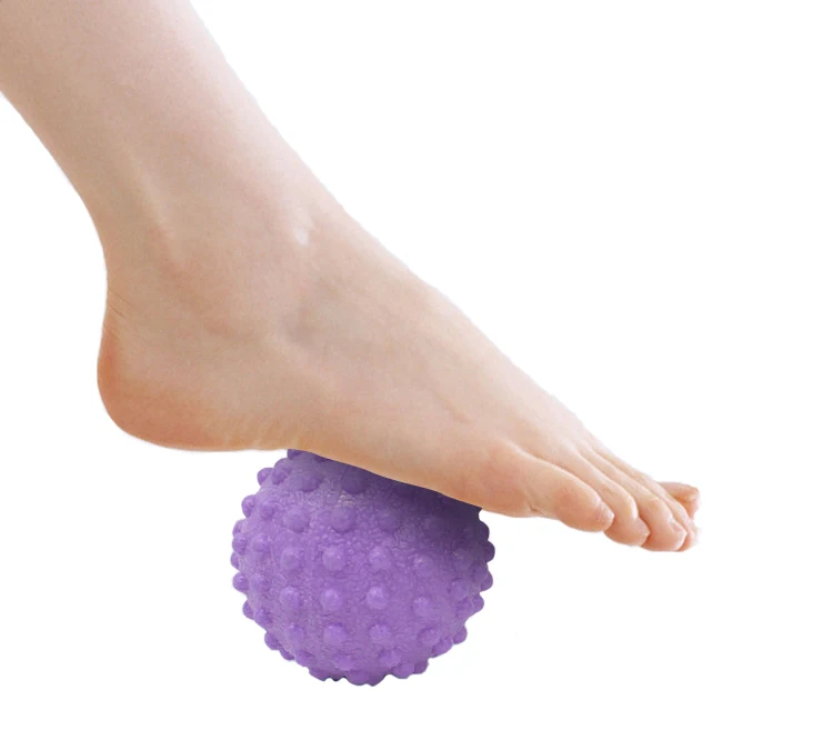 Odolný TPE špičatá masážna masážna guľa Spúšťací bod Športová kondícia Ručné nohy bolesť Plantar fasciitída reliéver Hedgehog 4,5 cm loptičky