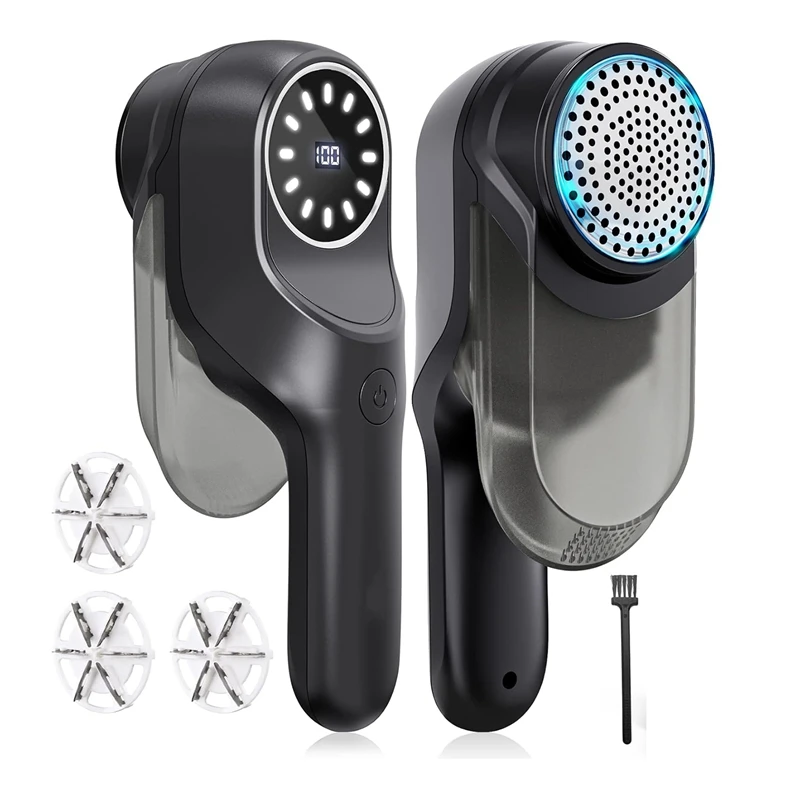 Odstratie Lint Remover Nabíjateľný chlieb pre vlákna s 2 rýchlosťami 3 vymeniteľné čepele